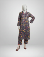 Charcoal Bloom Cotton